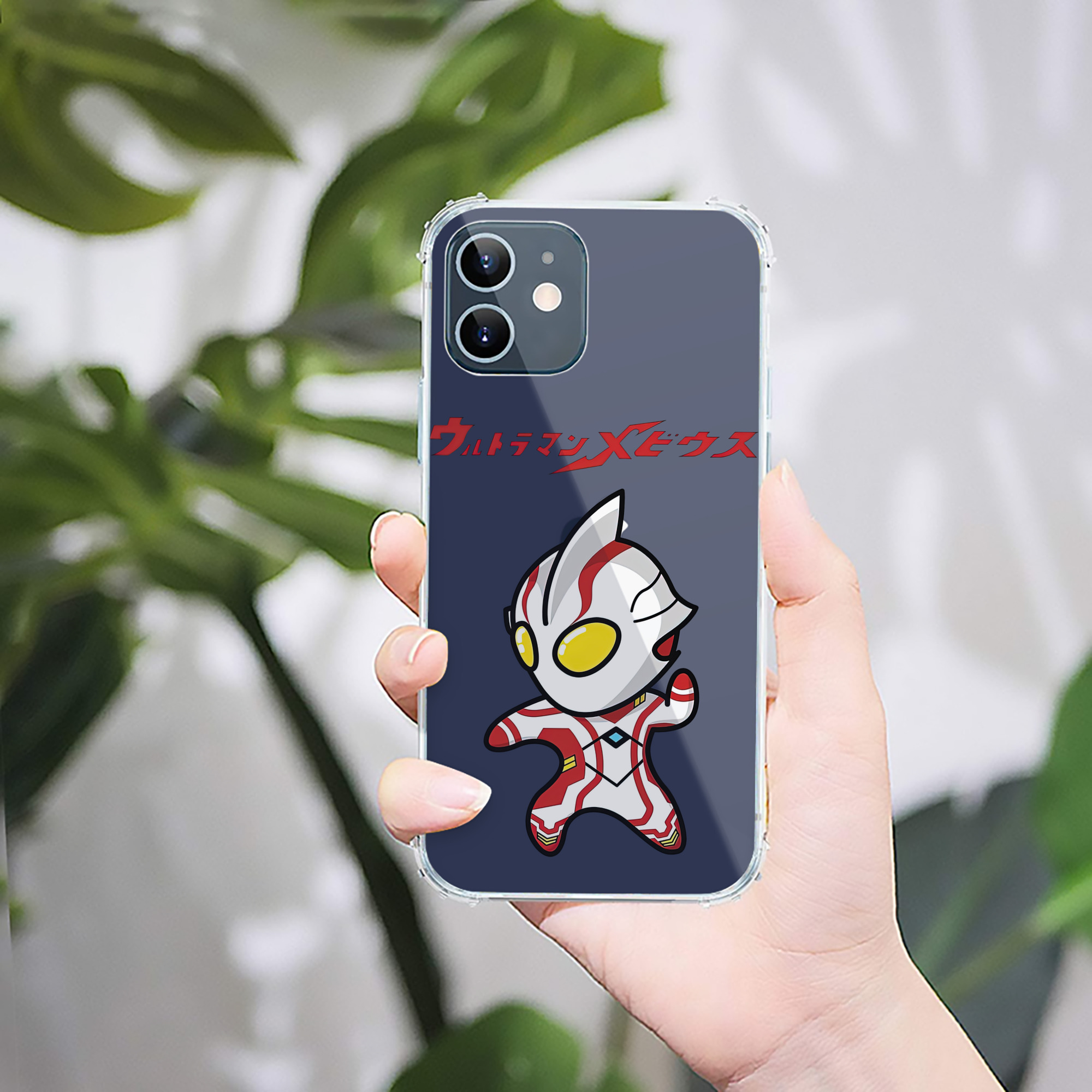 （画像用） ウルトラマン Ultraman 【iPhone 12シリーズ対応】透明スマホケース（クリアソフトケース）